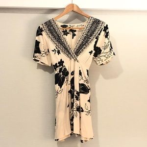 Billibong Black And White Mini Dress